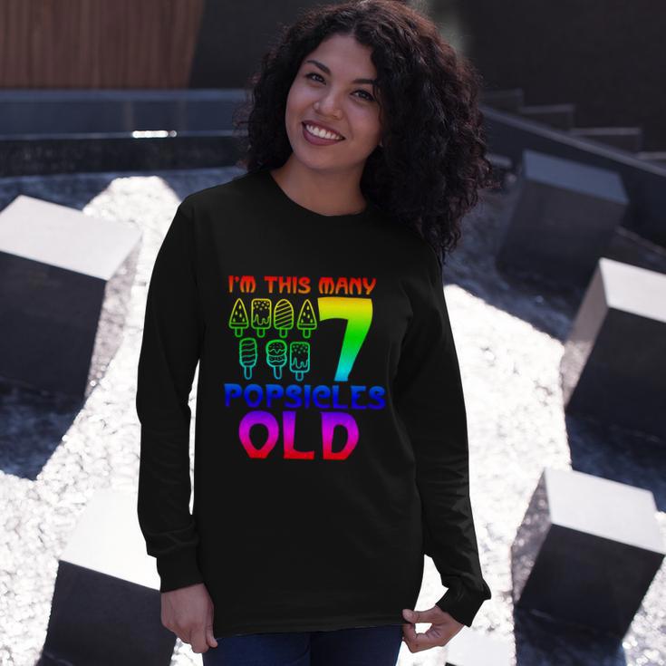 Im This Many Popsicles Old Birthday For Men Women Great Long Sleeve T-Shirt Gifts for Her