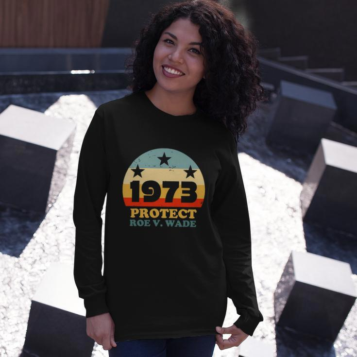 Protect Roe V Wade 1973 Pro Choice Rights My Body My Choice Retro Long Sleeve T-Shirt Gifts for Her