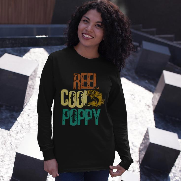 Reel Cool Poppy Vintage Fishing Long Sleeve T-Shirt Gifts for Her