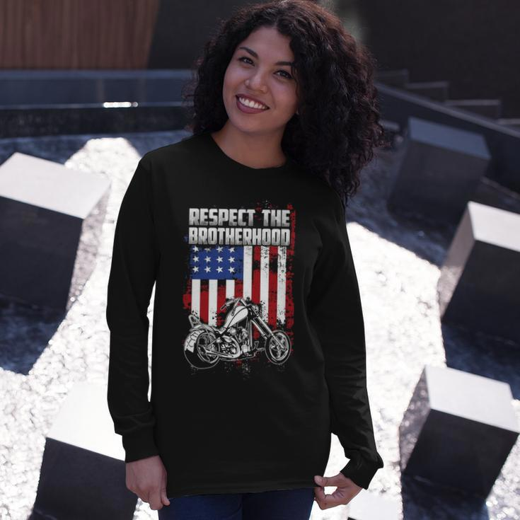 Respect Brotherhood Long Sleeve T-Shirt Gifts for Her