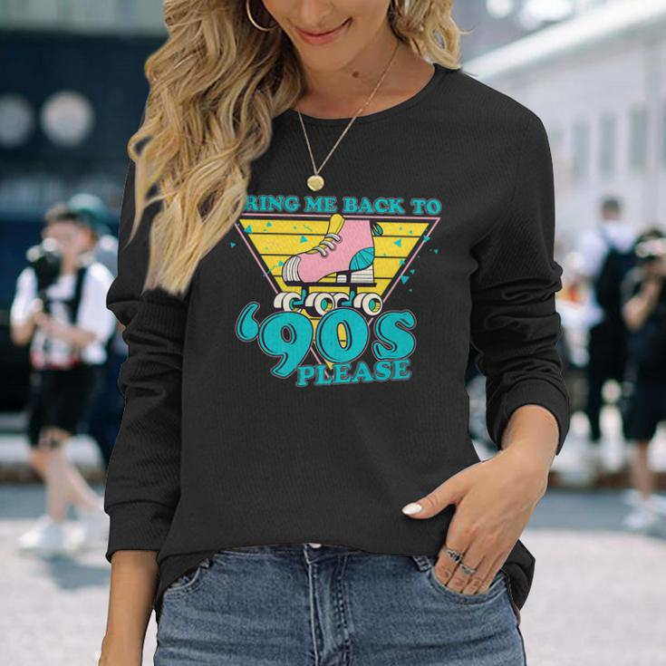 Retro Bring Me Back To The 90S Quad Skating For Skate Lover Men Women Long Sleeve T-Shirt T-shirt Graphic Print Gifts for Her