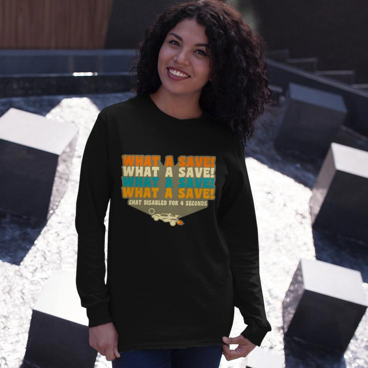 What A Save Rocket Soccer Long Sleeve T-Shirt Gifts for Her