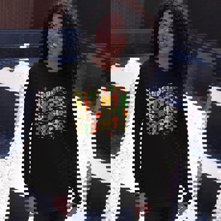 Stars Stripes Reproductive Rights Are Human Rights Long Sleeve T-Shirt Gifts for Her Stars Stripes Reproductive Rights Are Human Rights Long Sleeve T-Shirt Gifts for Her