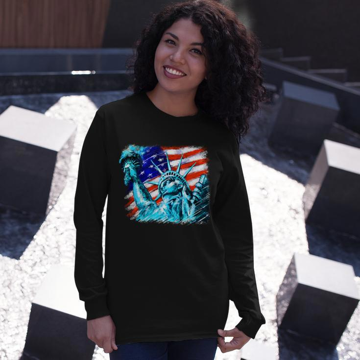 Statue Of Liberty Usa Long Sleeve T-Shirt Gifts for Her