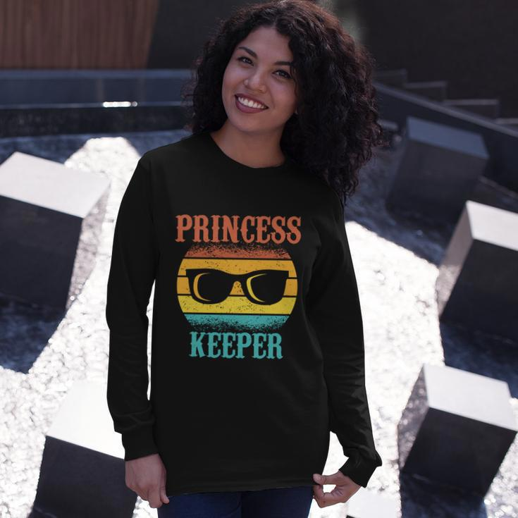Tee For Fathers Day Princess Keeper Of Daughters Long Sleeve T-Shirt Gifts for Her