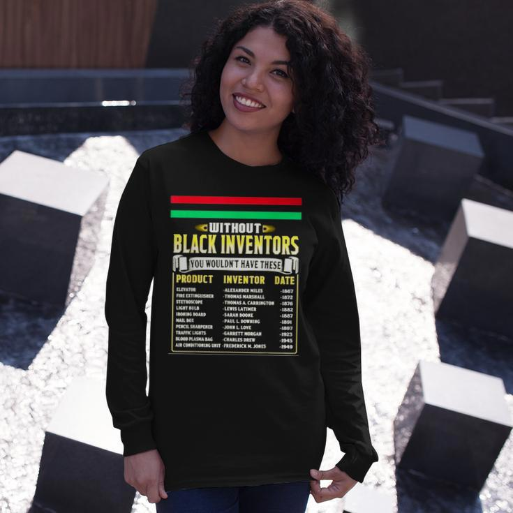 History Of Black Inventors Black History Month Long Sleeve T-Shirt Gifts for Her