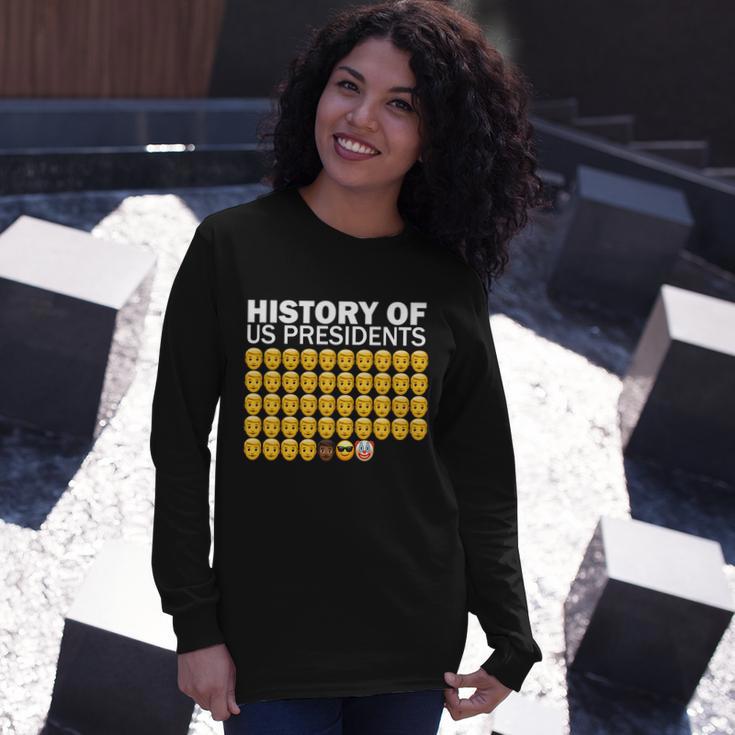 History Of Us Presidents 46Th Clown Pro Republican Tshirt Long Sleeve T-Shirt Gifts for Her