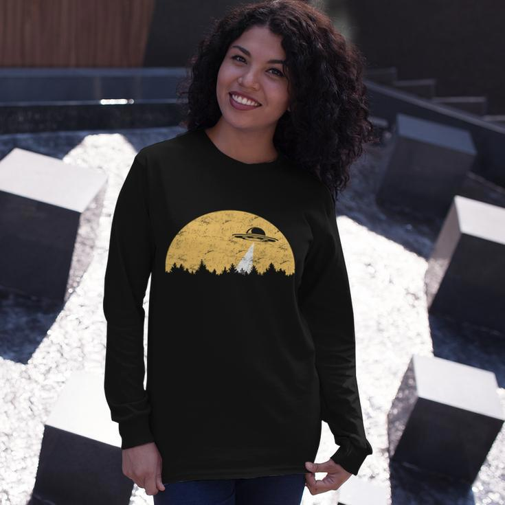 Ufo Moon Wilderness Tshirt Long Sleeve T-Shirt Gifts for Her
