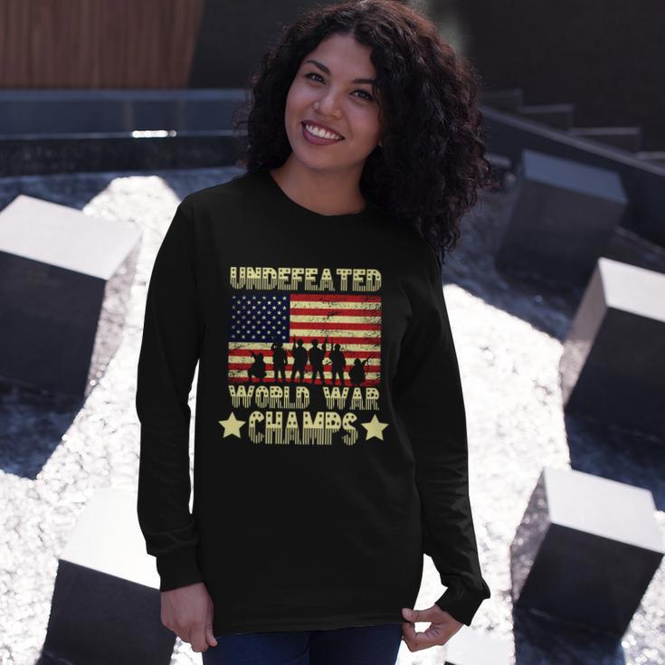 Undefeated World War Champs V2 Long Sleeve T-Shirt Gifts for Her