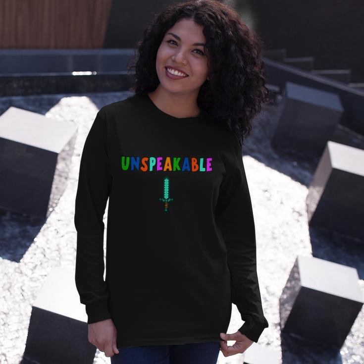 Unspeakable Sword Gamer Long Sleeve T-Shirt Gifts for Her