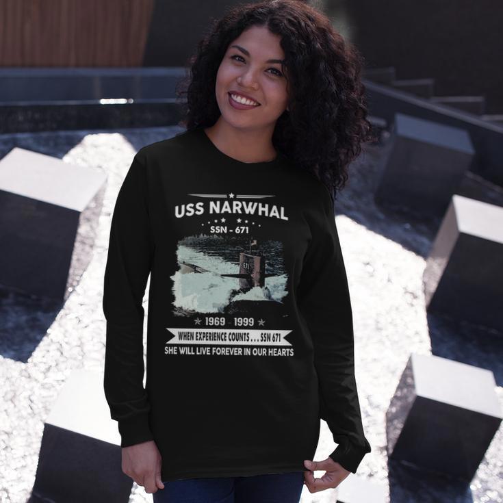 Uss Narwhal Ssn Long Sleeve T-Shirt Gifts for Her