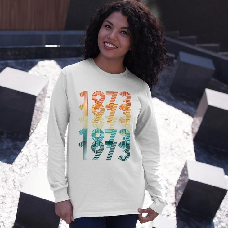 1973 Retro Colorful Roe V Wade Long Sleeve T-Shirt Gifts for Her