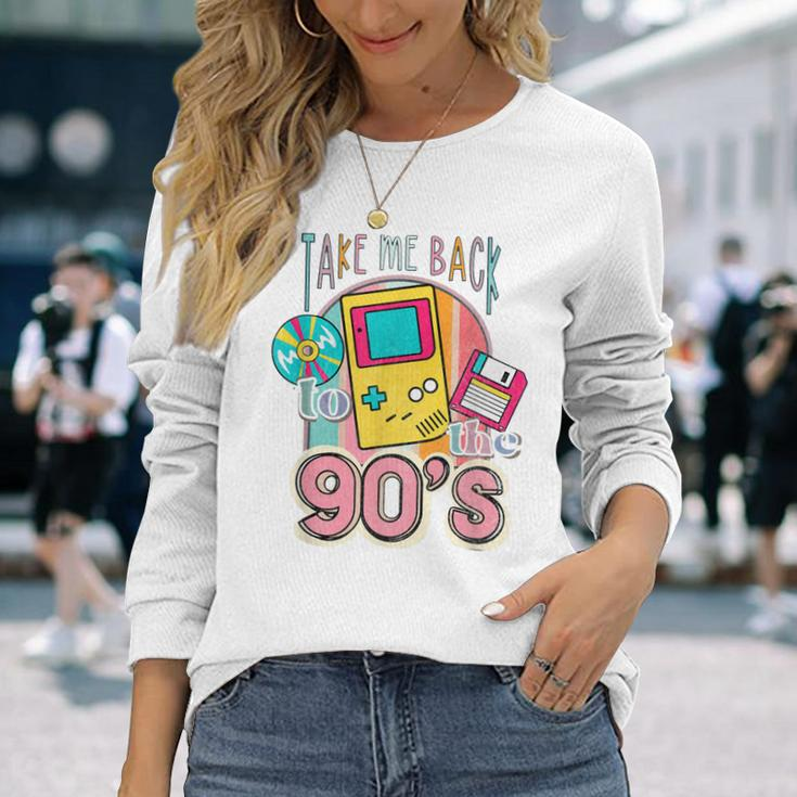 Take Me Back To The 90S Casette Tape Retro Men Women Long Sleeve T-Shirt T-shirt Graphic Print Gifts for Her