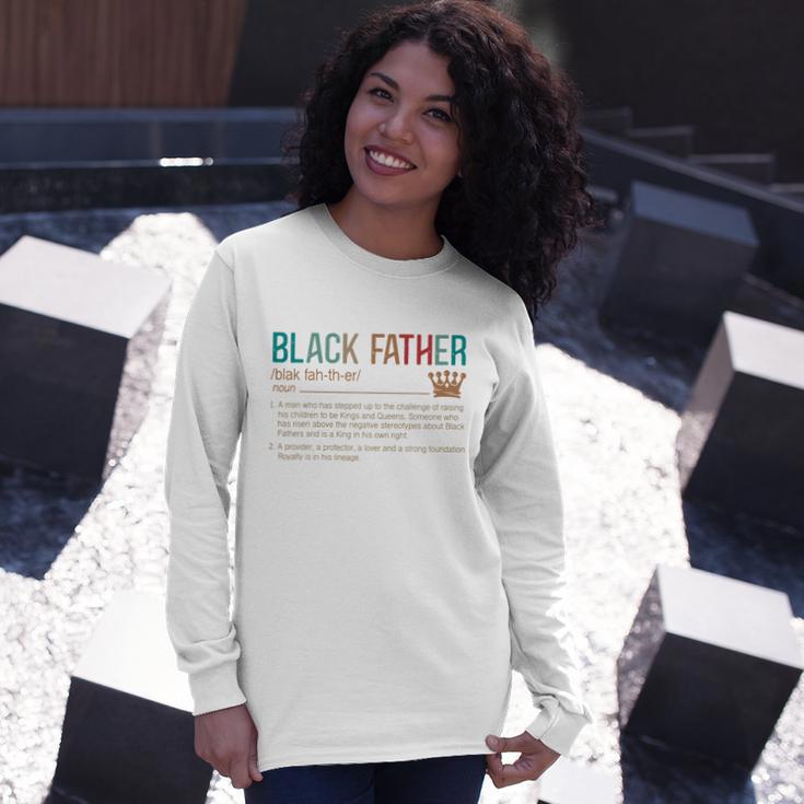 Black Father Noun Father Day Classic Long Sleeve T-Shirt Gifts for Her