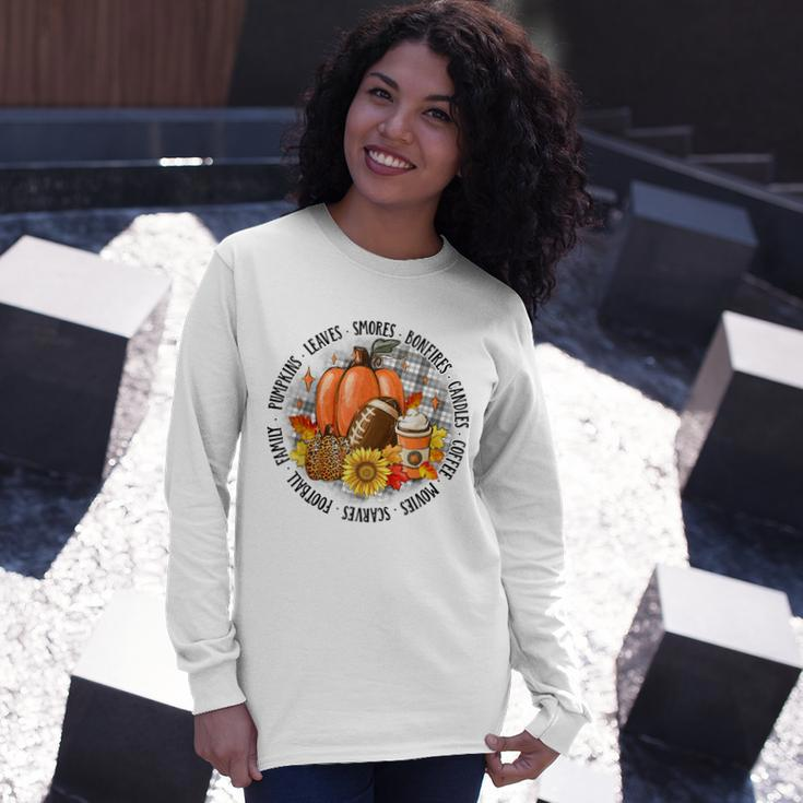 Cute Halloween Autumn Season Vibes For Autumn Lovers Long Sleeve T-Shirt Gifts for Her