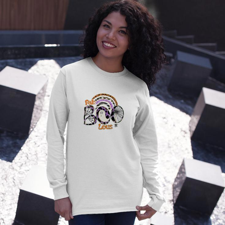 Fabboolous Boo Crew Rainbow Halloween Long Sleeve T-Shirt Gifts for Her