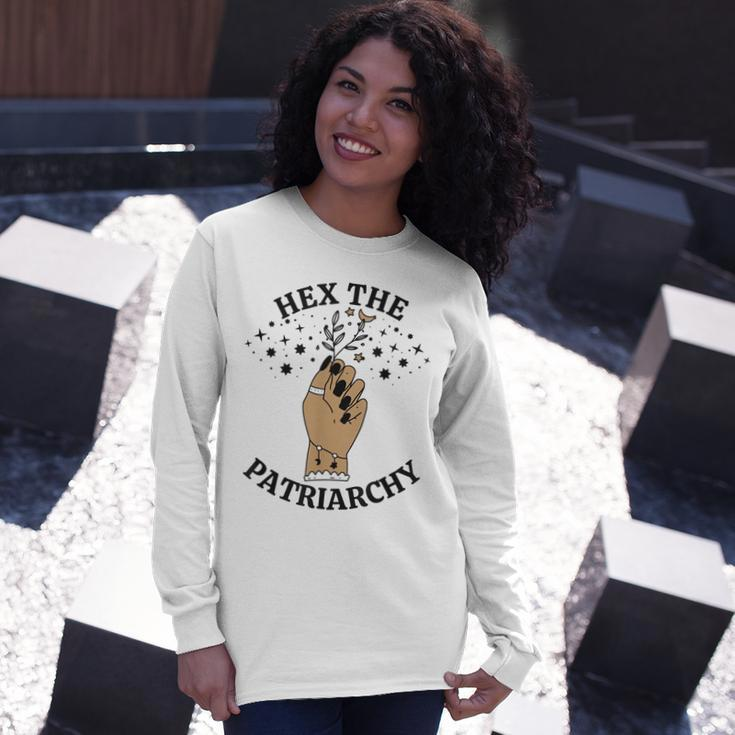 Feminist Witch Hex The Patriarchy V2 Long Sleeve T-Shirt Gifts for Her