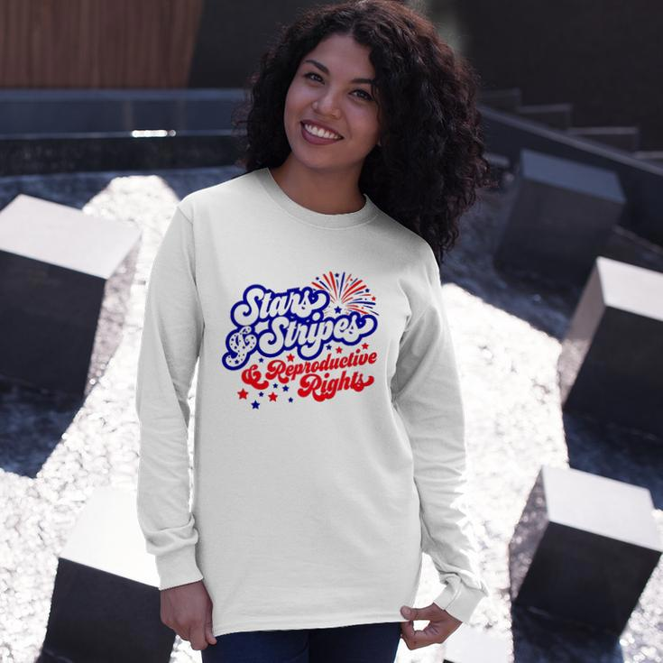 Stars Stripes Reproductive Rights Pro Roe 1973 Pro Choice Women&8217S Rights Feminism Long Sleeve T-Shirt T-Shirt Gifts for Her