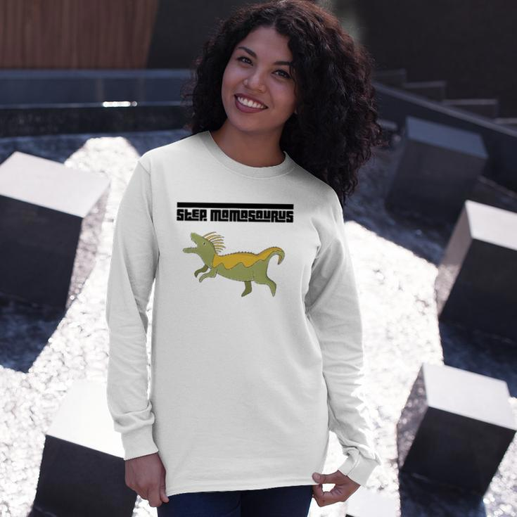Step Momasaurus For Stepmothers Dinosaur Long Sleeve T-Shirt Gifts for Her