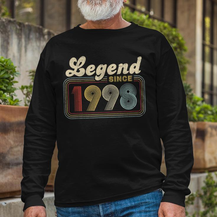 24 Years Old 24Th Birthday Decoration Legend Since 1998 Long Sleeve T-Shirt Gifts for Old Men