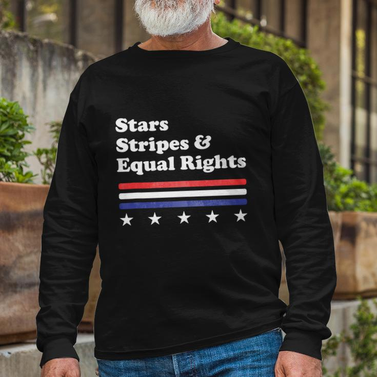 4Th Of July Stars Stripes And Equal Rights Long Sleeve T-Shirt Gifts for Old Men