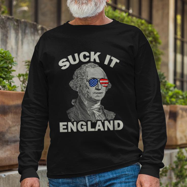 4Th Of July Suck It England Long Sleeve T-Shirt Gifts for Old Men