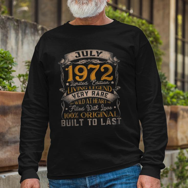50 Years Old Vintage July 1972 Limited Edition 50Th Birthday Long Sleeve T-Shirt T-Shirt Gifts for Old Men