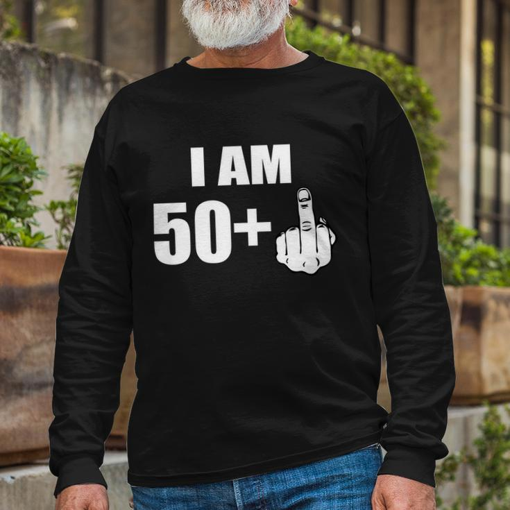 I Am 51 Middle Finger 51St Birthday Long Sleeve T-Shirt Gifts for Old Men