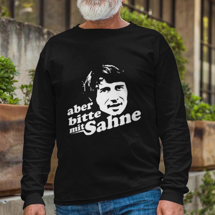 Aber Bitte Mit Sahne Udo Jürgens Long Sleeve T-Shirt Gifts for Old Men