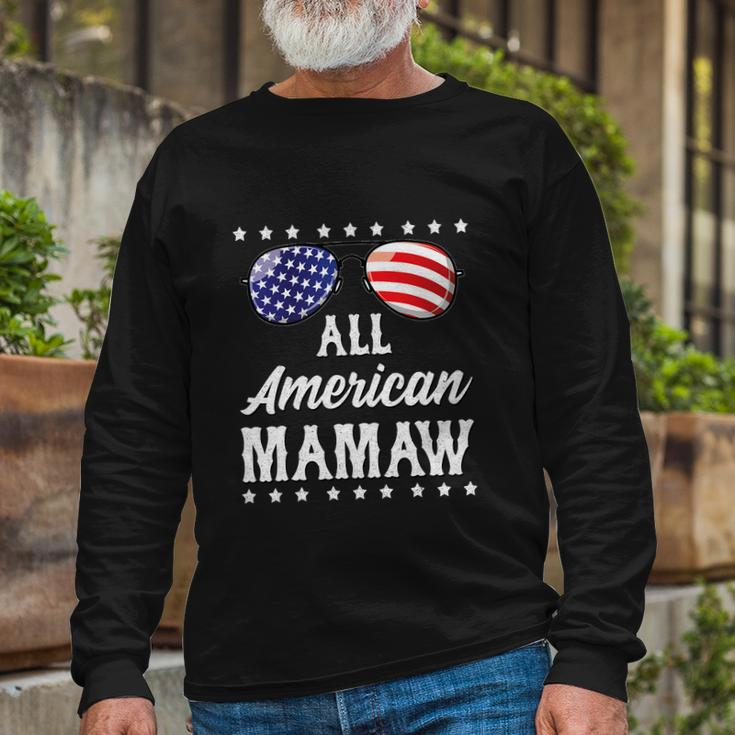All American Mamaw 4Th Of July Independence Long Sleeve T-Shirt Gifts for Old Men