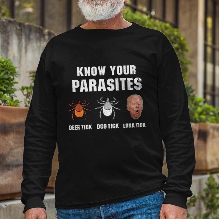 Anti Biden Fjb Bareshelves Political Humor President Long Sleeve T-Shirt Gifts for Old Men