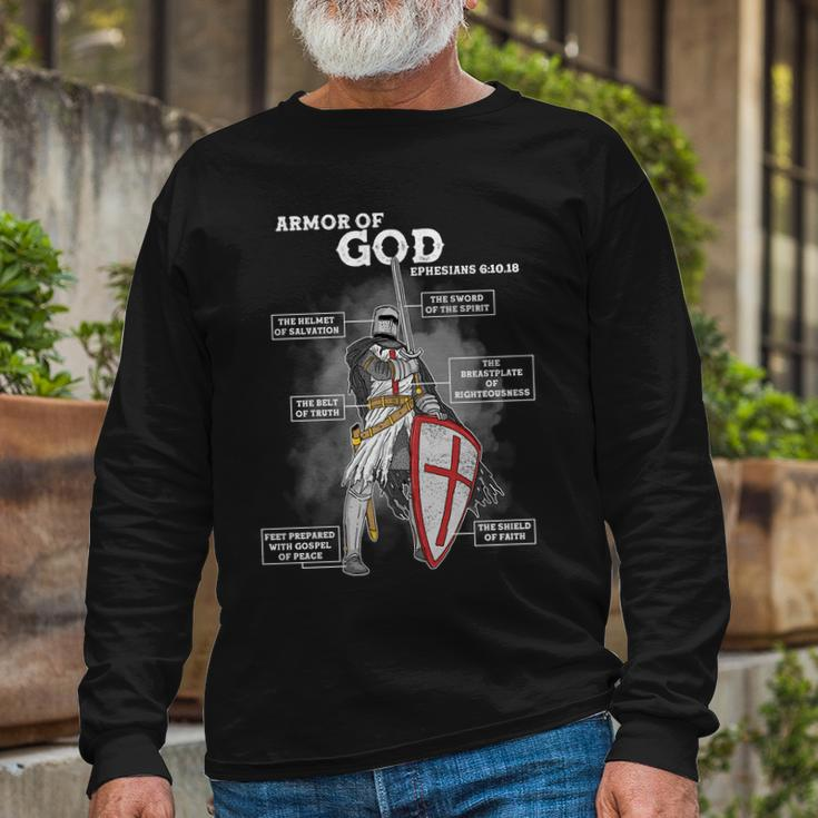 Armor Of God Ephesian 610-18 Tshirt Long Sleeve T-Shirt Gifts for Old Men