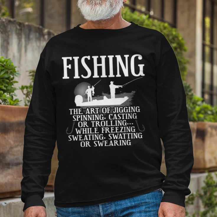 Art Of Fishing Long Sleeve T-Shirt Gifts for Old Men