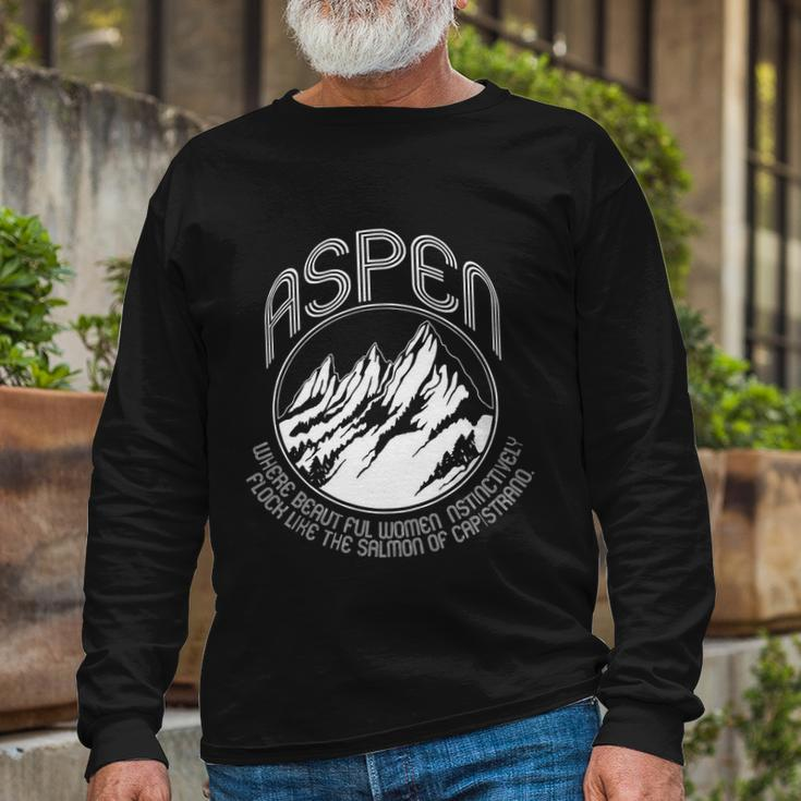 Aspen Dumb And Dumber Movie Vintage Long Sleeve T-Shirt Gifts for Old Men