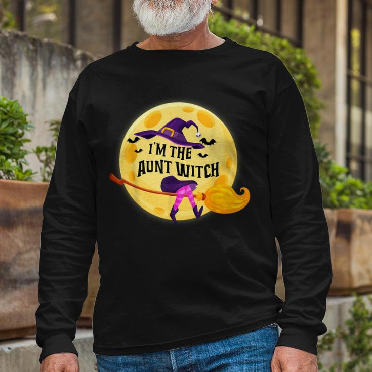 Im The Aunt Witch Halloween Matching Group Costume Long Sleeve T-Shirt Gifts for Old Men