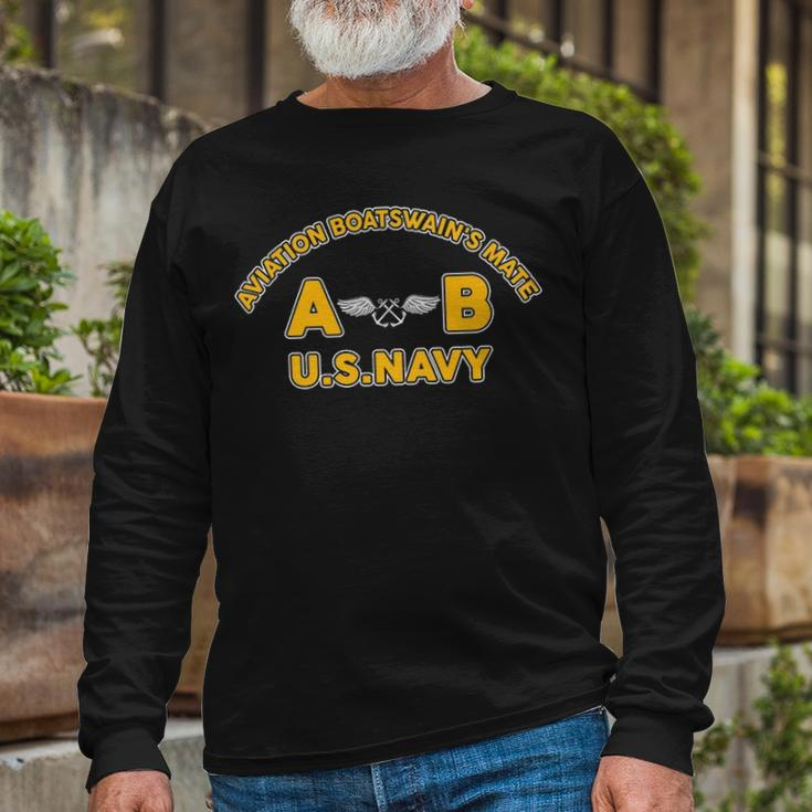Aviation Boatswains Mate Ab Long Sleeve T-Shirt Gifts for Old Men