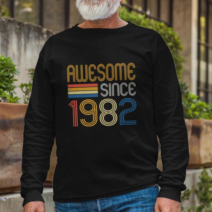 Awesome Since 1982 40Th Birthday V2 Long Sleeve T-Shirt Gifts for Old Men