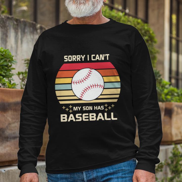 Baseball Mom Baseball Son Baseball Quotes Retro Baseball Long Sleeve T-Shirt Gifts for Old Men