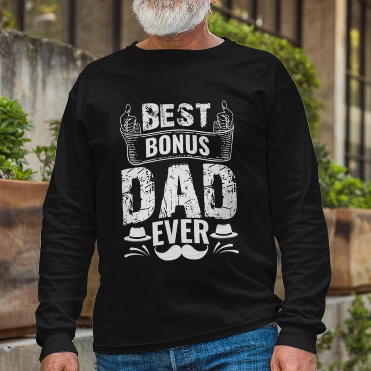 Best Bonus Dad Ever V2 Long Sleeve T-Shirt Gifts for Old Men