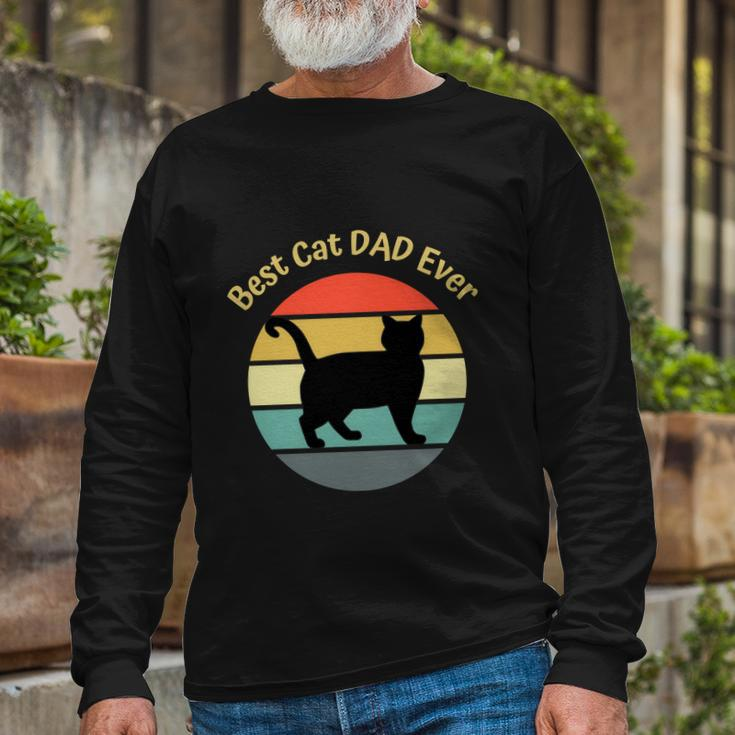 Best Cat Dad Ever V2 Long Sleeve T-Shirt Gifts for Old Men