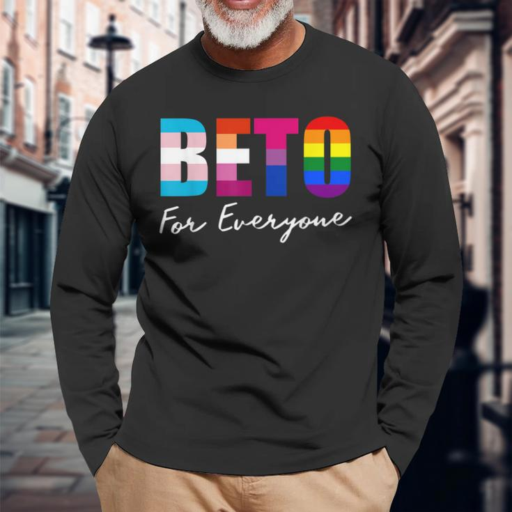 Beto For Everyone Gay Pride Men Women Long Sleeve T-Shirt T-shirt Graphic Print Gifts for Old Men