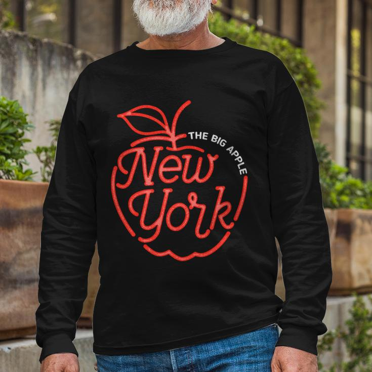 The Big Apple New York Long Sleeve T-Shirt Gifts for Old Men