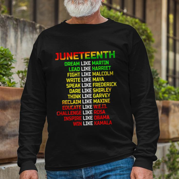 Black Women Freeish Since 1865 Party Decorations Juneteenth Long Sleeve T-Shirt Gifts for Old Men