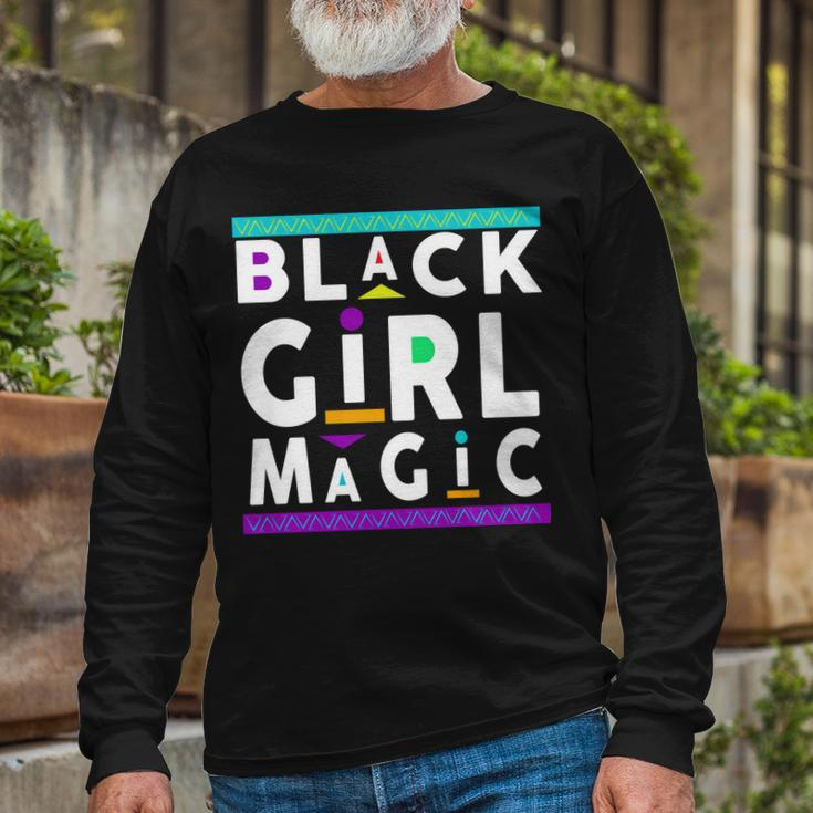 Black Girl Magic Tshirt V2 Long Sleeve T-Shirt Gifts for Old Men
