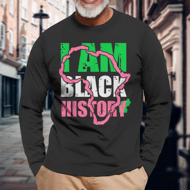 I Am Black History Aka Black History Month 2022 Men Women Long Sleeve T-Shirt T-shirt Graphic Print Gifts for Old Men