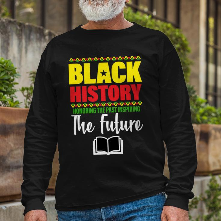 Black History Month Inspiring The Future V2 Long Sleeve T-Shirt Gifts for Old Men