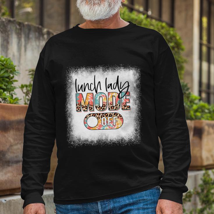 Bleached Lunch Lady Mode Off Leopard And Tie Dye Summer Meaningful Long Sleeve T-Shirt Gifts for Old Men