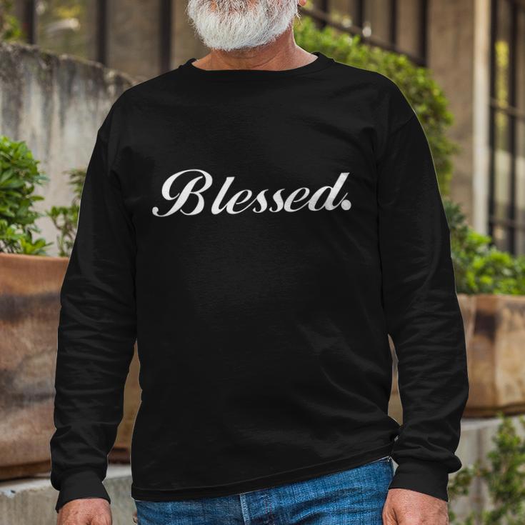 Blessed Signature Long Sleeve T-Shirt Gifts for Old Men