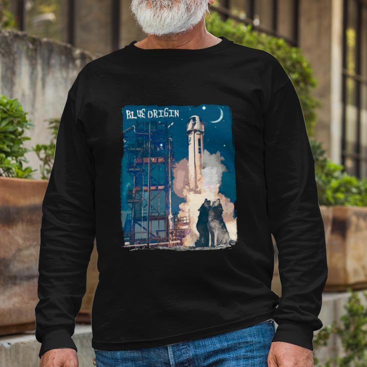 Blue Origin Space Launch Tshirt Long Sleeve T-Shirt Gifts for Old Men