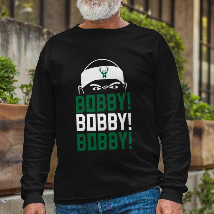 Bobby Bobby Bobby Milwaukee Basketball Tshirt Long Sleeve T-Shirt Gifts for Old Men